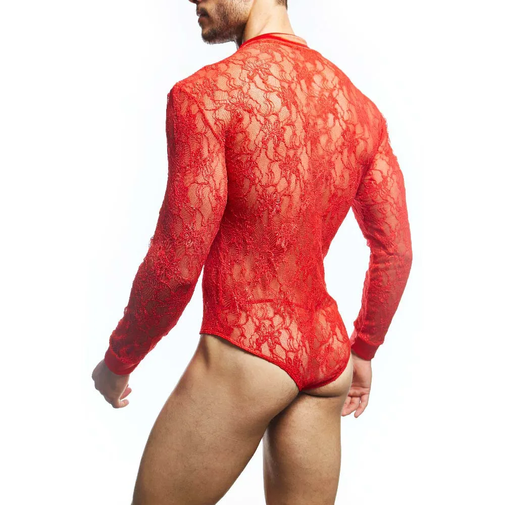 Secret Male Men's Lingerie Sexy Bodysuit SMV008