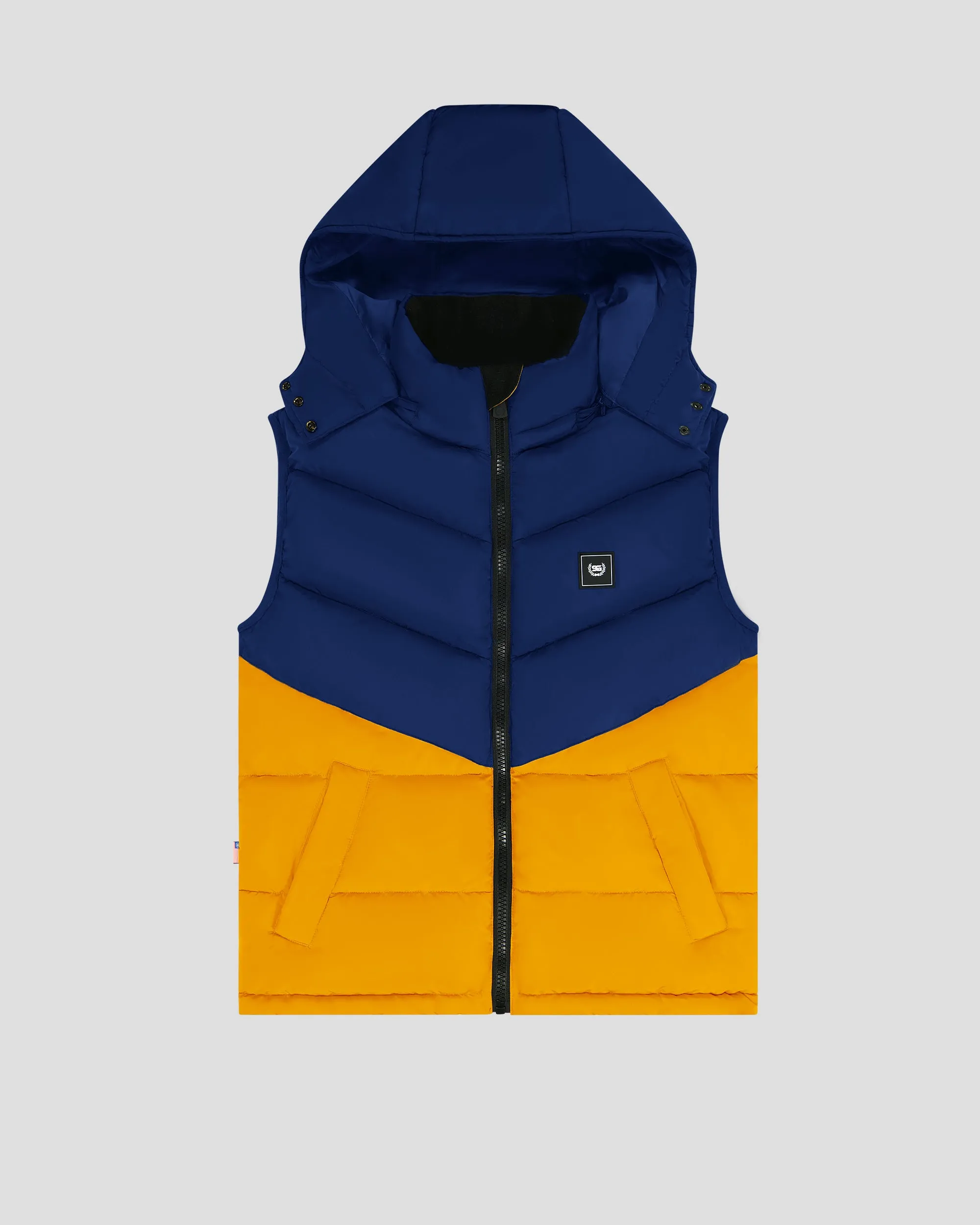 SG Puffer Vest - Mustard   Navy