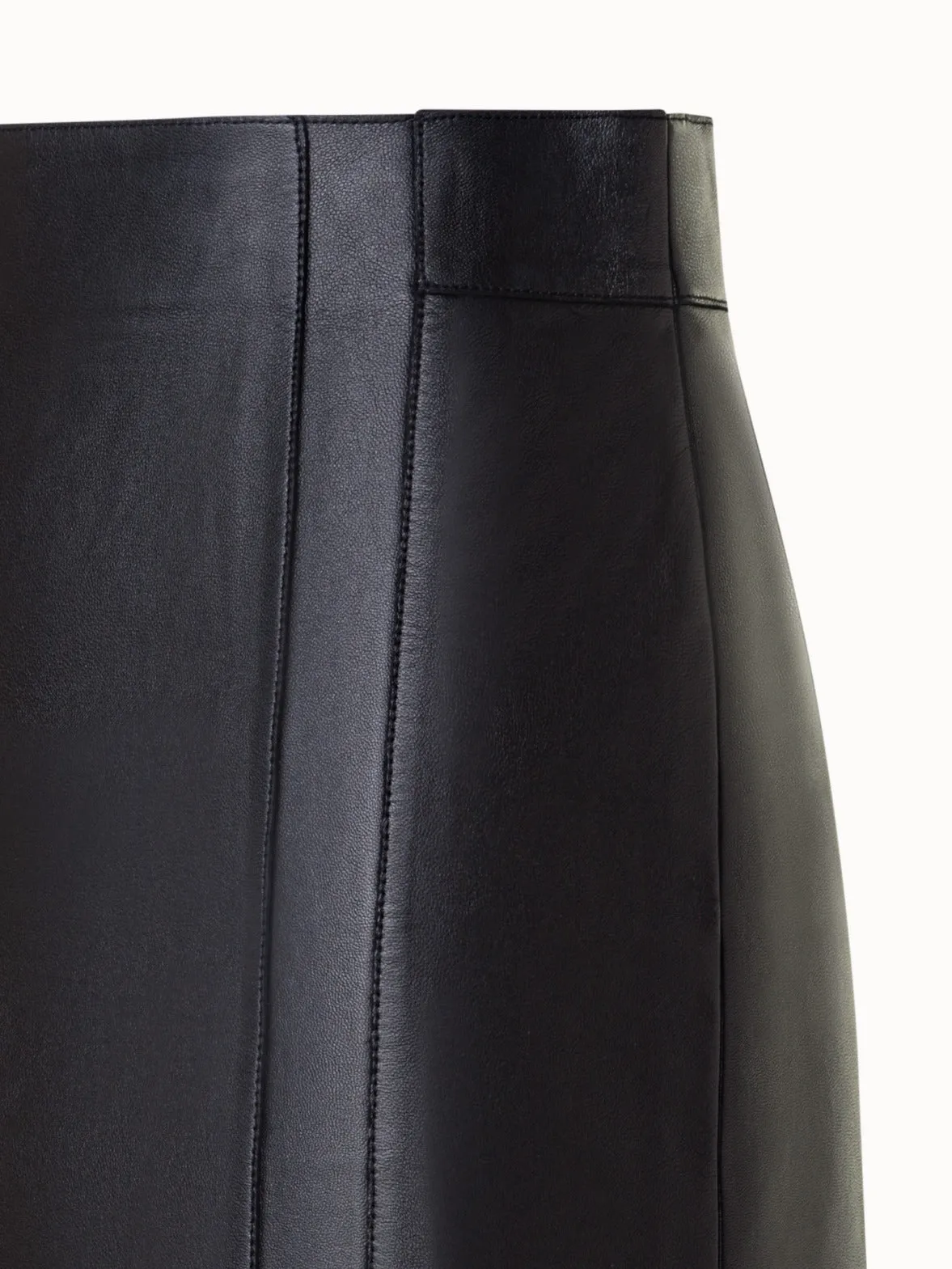 Short Leather Pencil Skirt