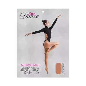 Silky Dance - Shimmer Footed Tight - Child/Adult - Toast