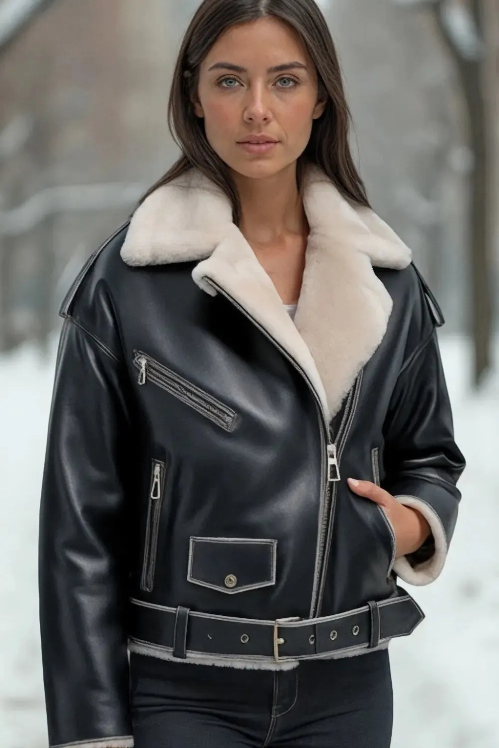 Simona Sheepskin Vintage Jacket