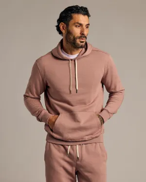 Slate Mauve Fleece French Terry Pullover Hoodie