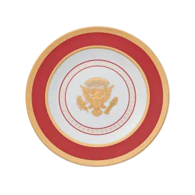 Small Red and Gold Truman Seal Plate