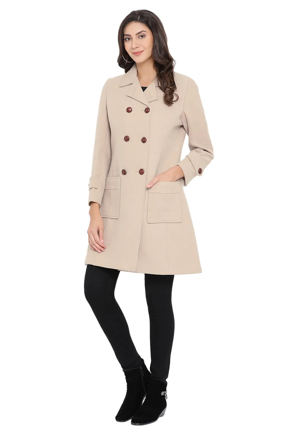 Solid Beige Coat