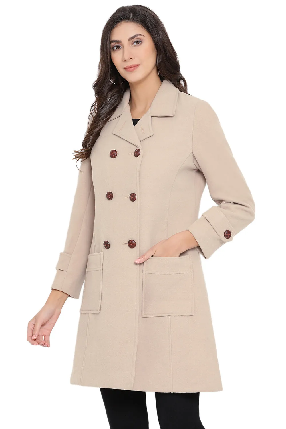 Solid Beige Coat