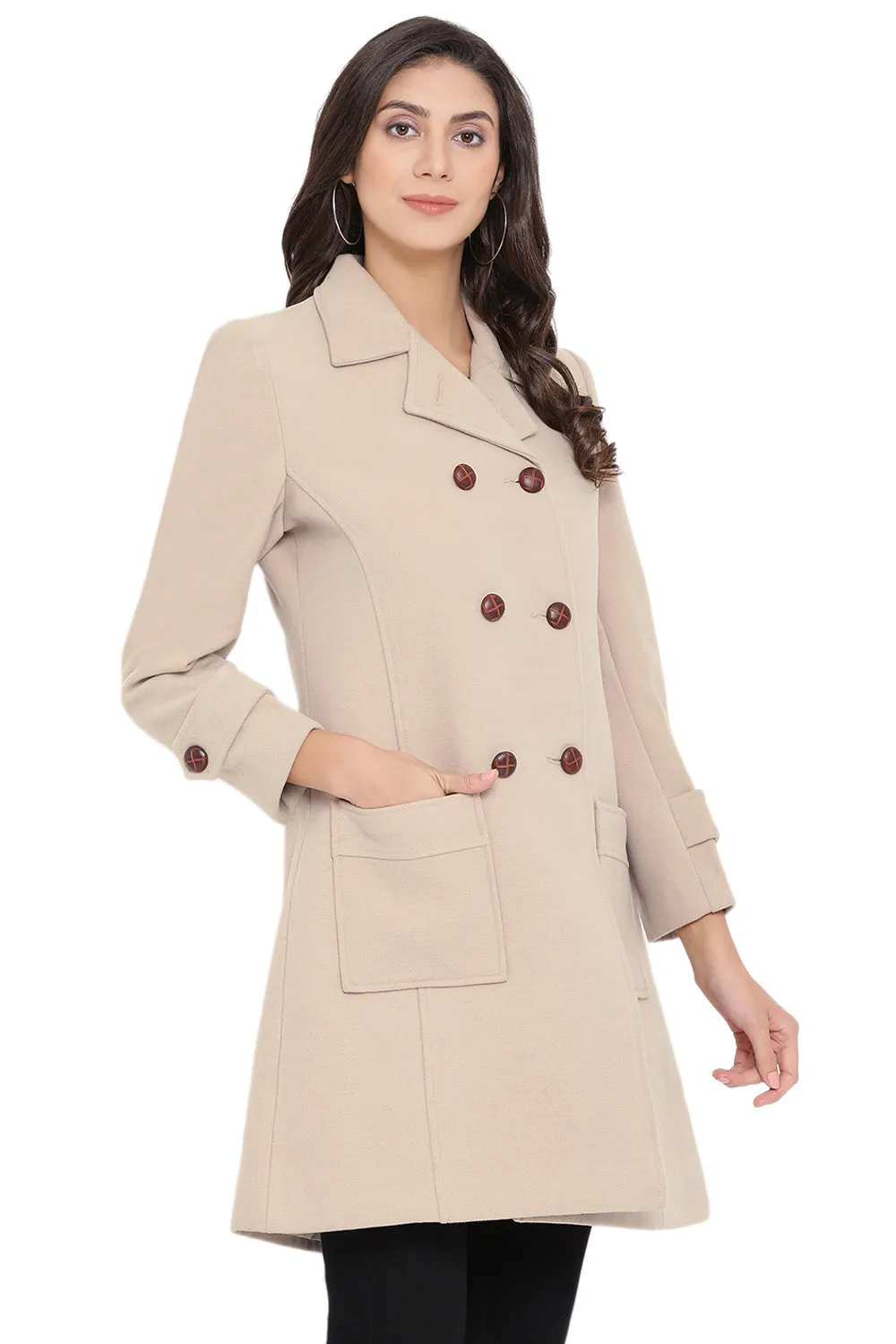 Solid Beige Coat