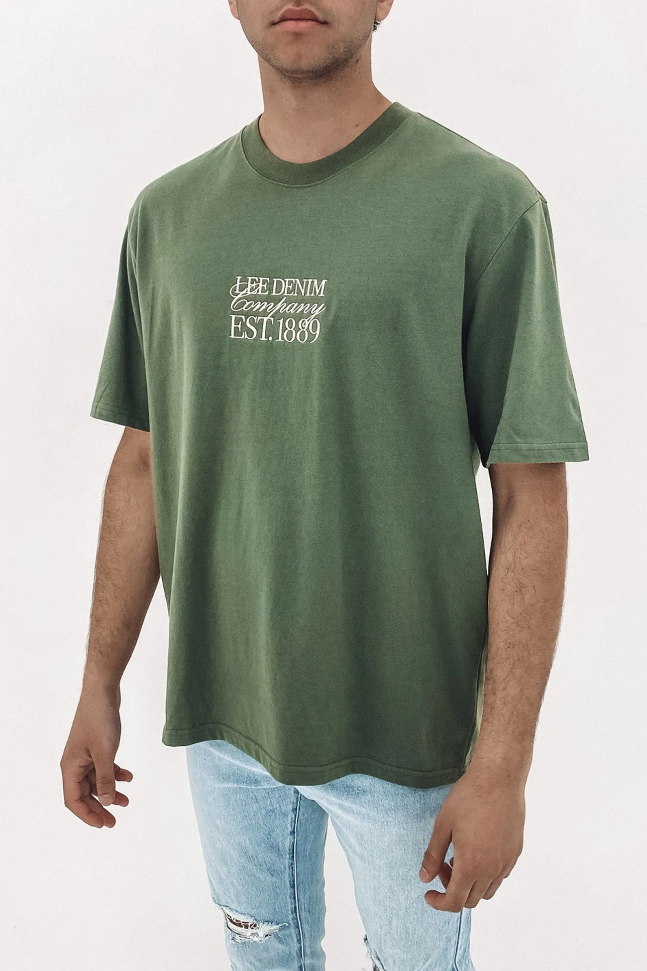 Stacked Baggy Tee Pine Forest