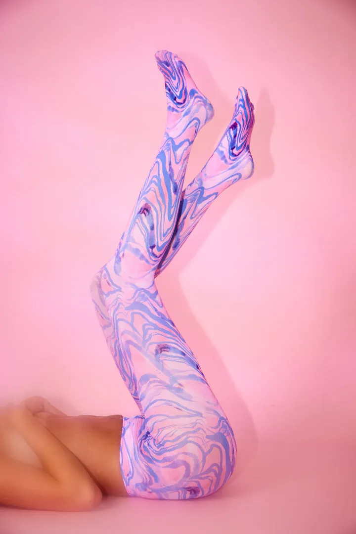 Stockings - Pink Swirl Art Print