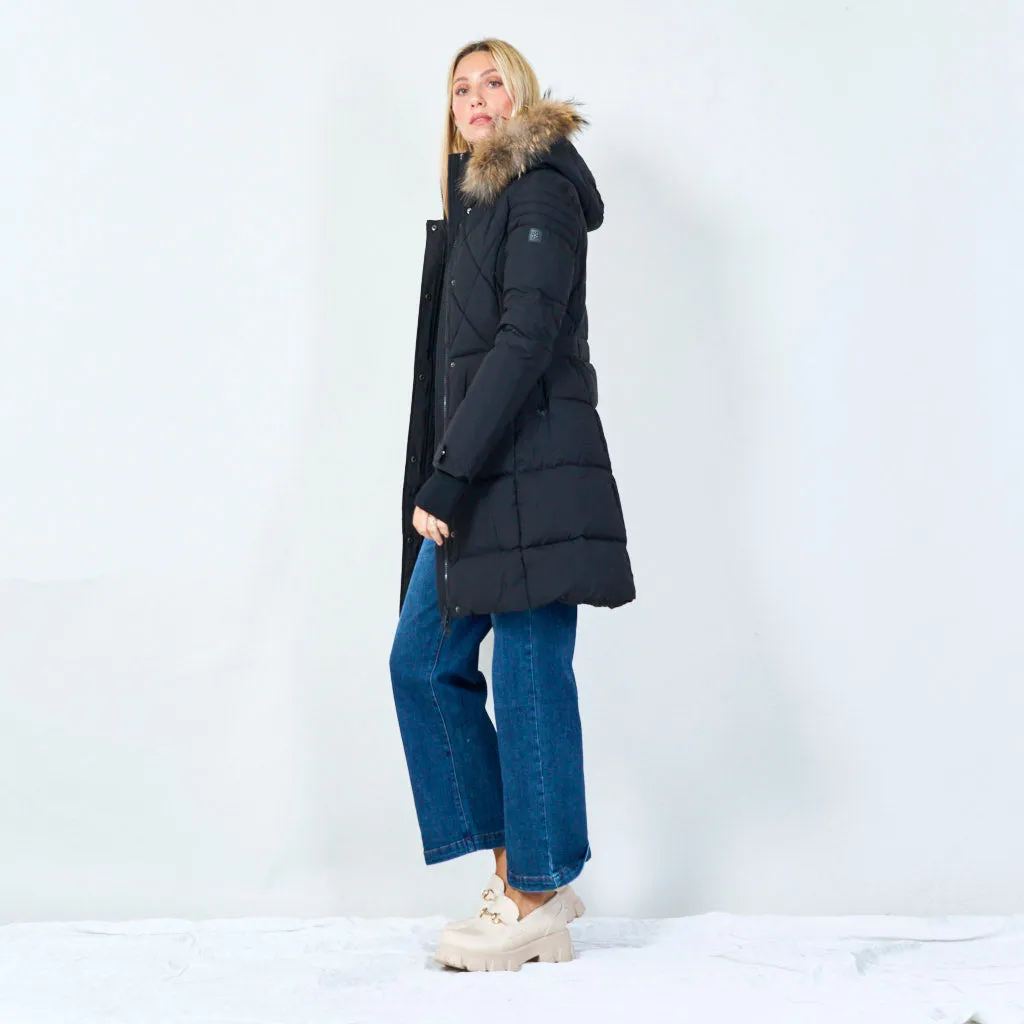 Stylish quilted winter coat wholesale