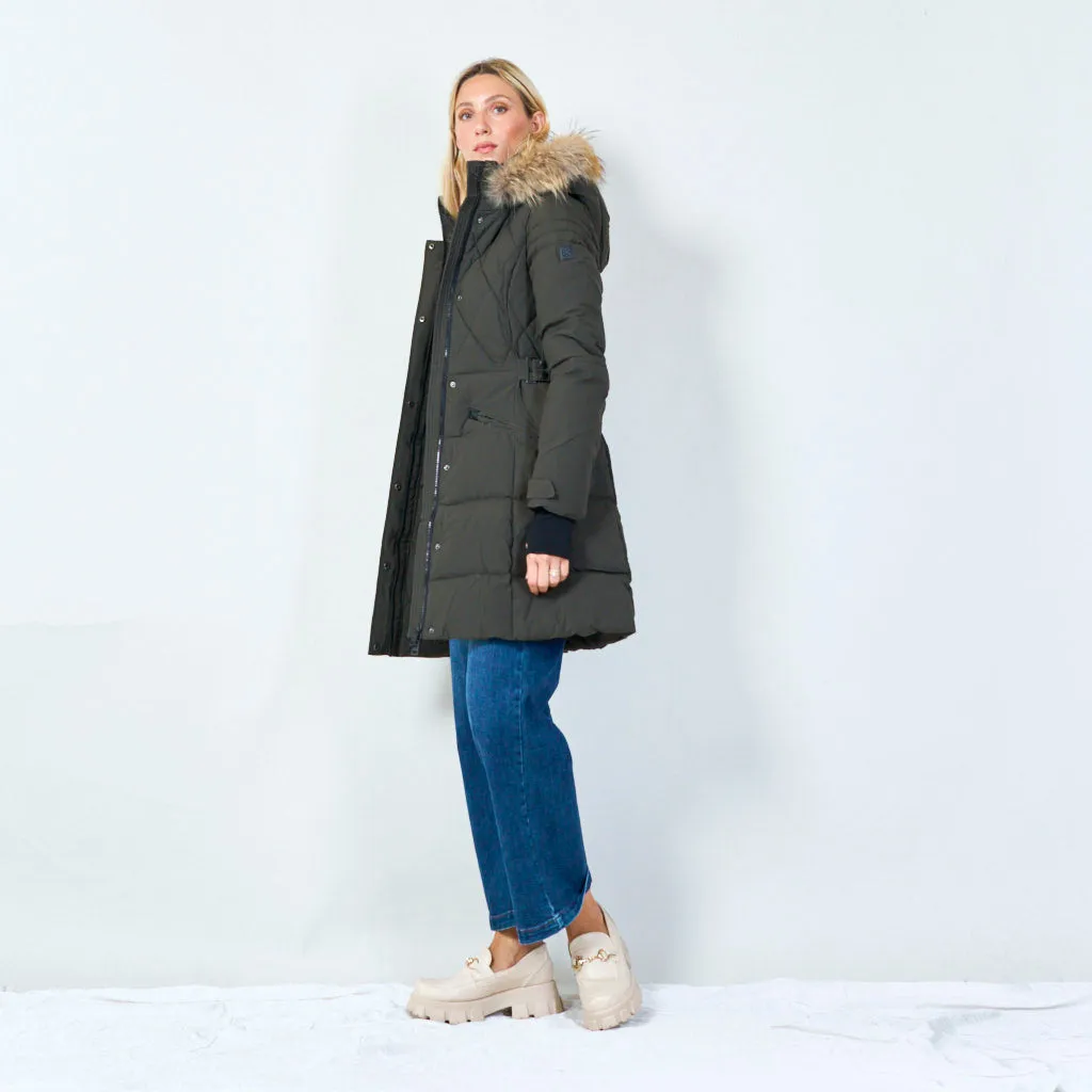 Stylish quilted winter coat wholesale