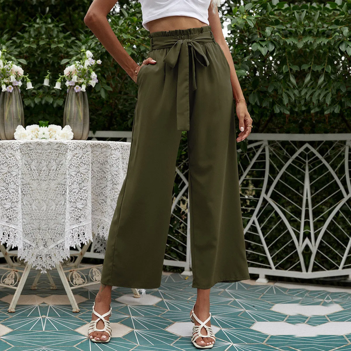 Tea Party Wide Leg Pants