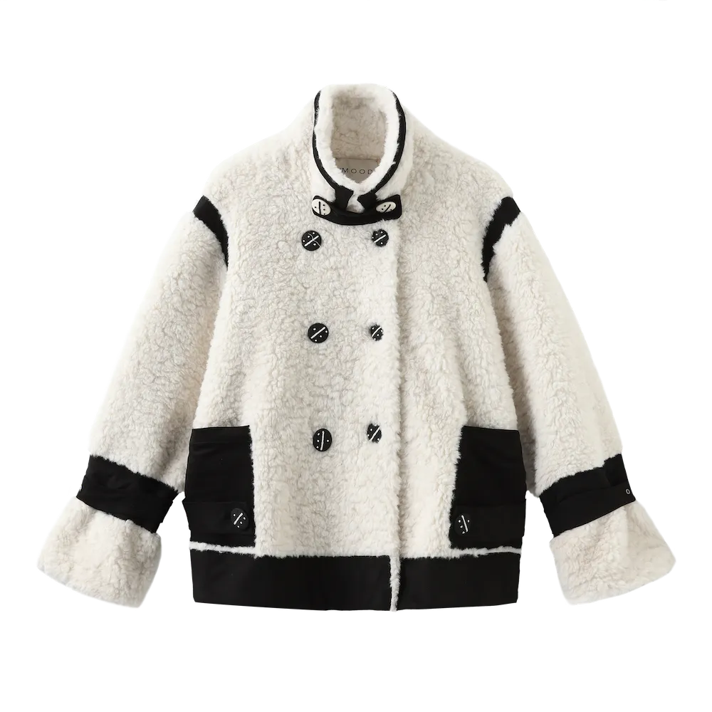 Teddy Biker Jacket Coat 2.0 - White