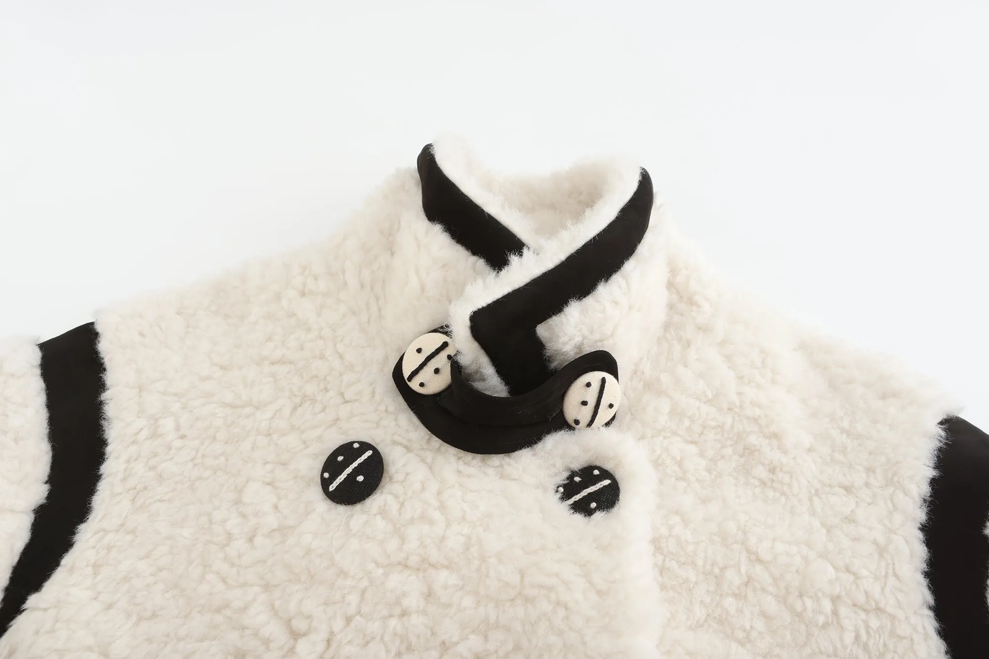 Teddy Biker Jacket Coat 2.0 - White