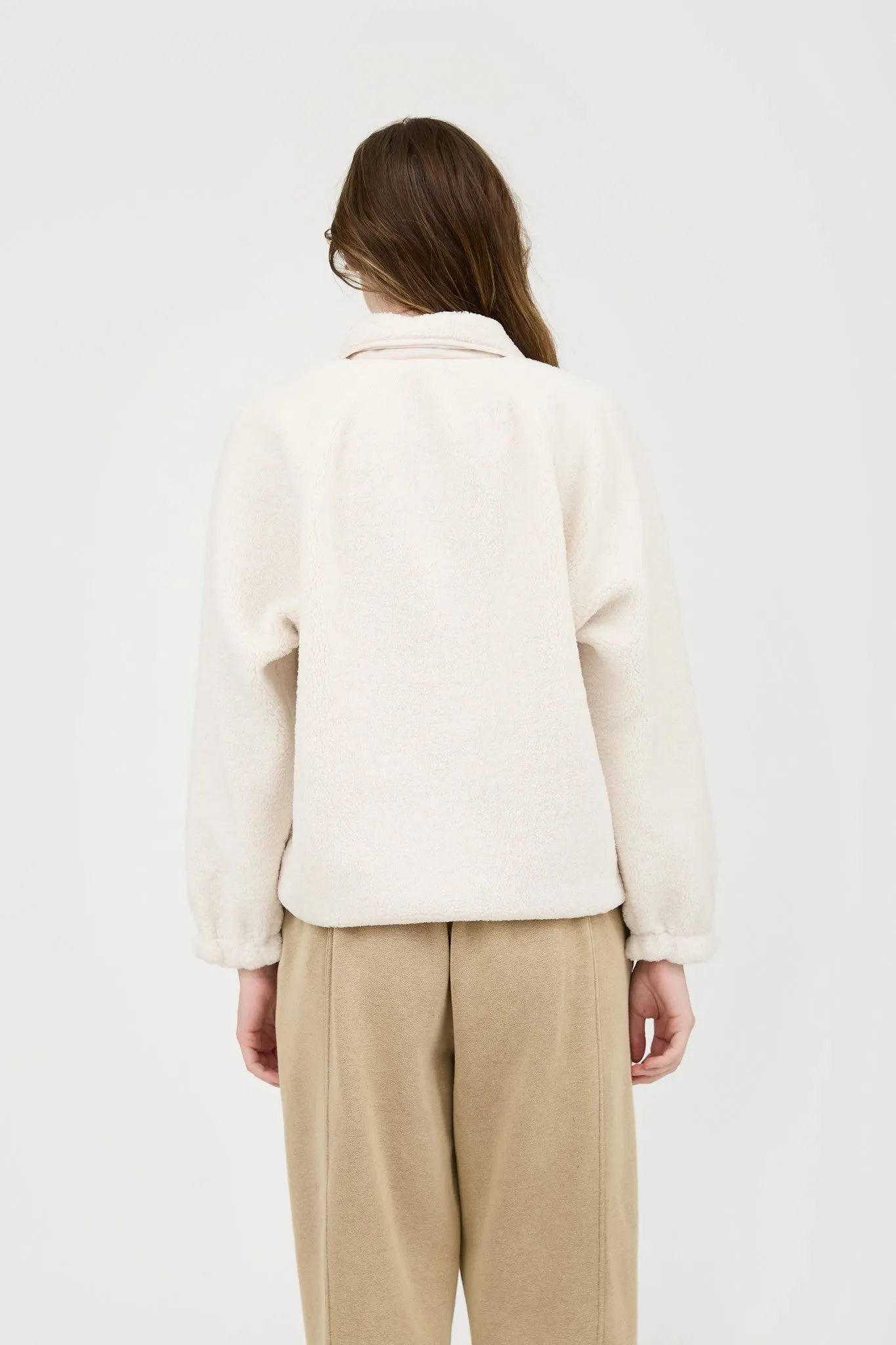 Teddy Sherpa Jacket - Ivory