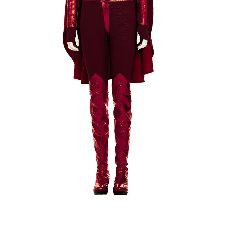 The Boys Costumes Crimson Countess Cosplay Red Jumpsuit Women Sexy Bodysuit