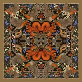 The British Woodland Silk Scarf | 90x90cm [Preorder]