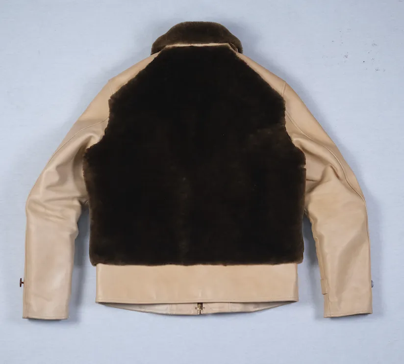 The Shop Vancouver "Baby Bear" Natural Horsehide and Shearling Grizzly Jacket