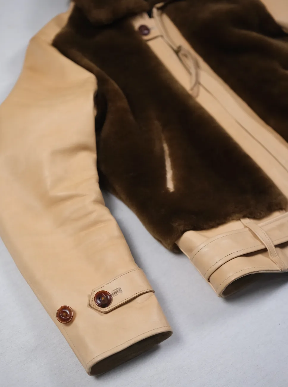 The Shop Vancouver "Baby Bear" Natural Horsehide and Shearling Grizzly Jacket