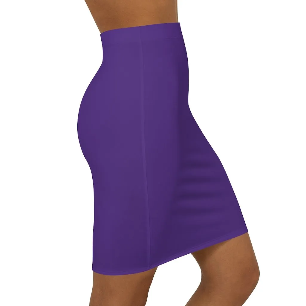 Uniquely You Womens Skirt / Purple Pencil Skirt