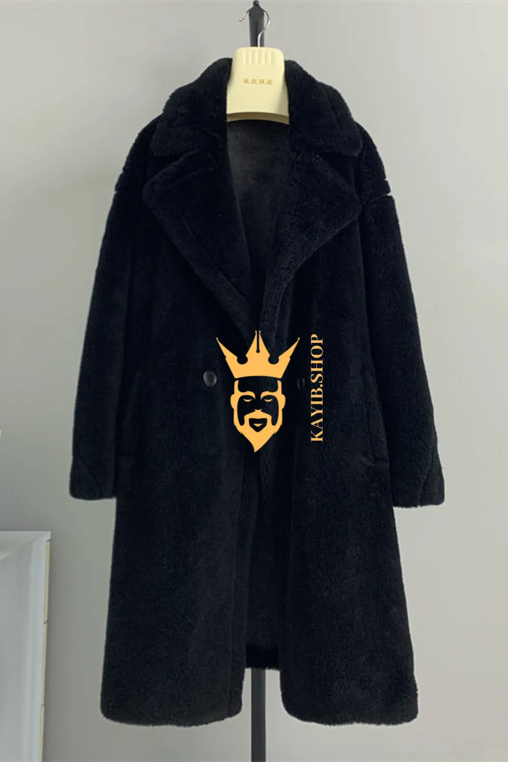 Unisex Teddy genuine wool sheepskin Luxury Coat - Stay Warm and Stylish in this Ethically Produced Fur Coat