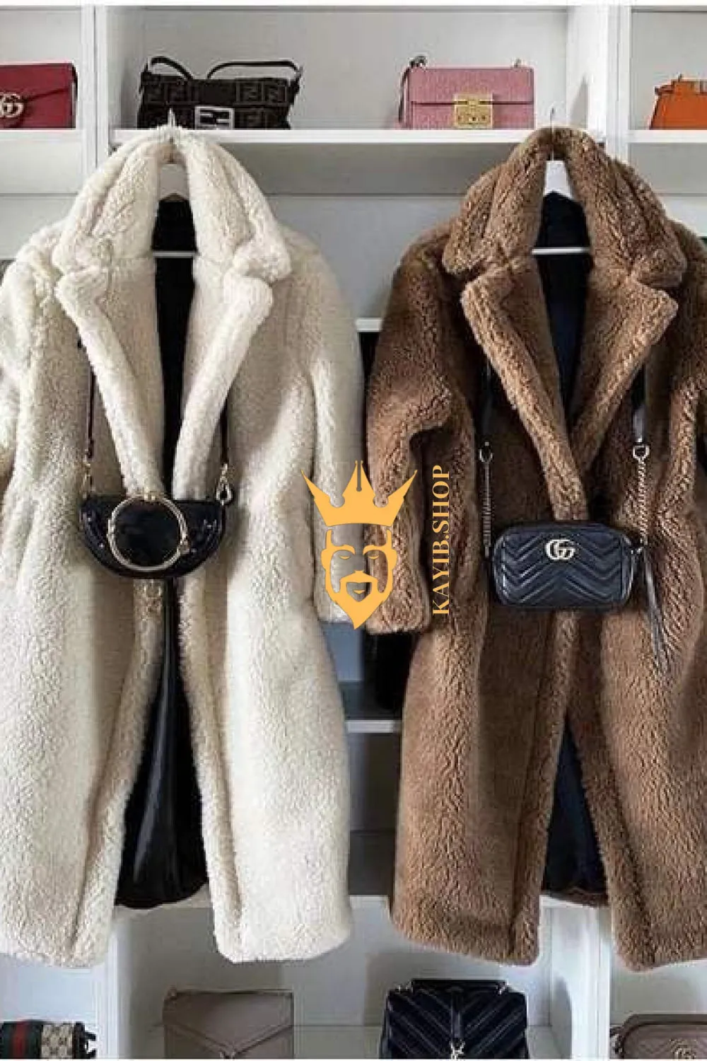 Unisex Teddy genuine wool sheepskin Luxury Coat - Stay Warm and Stylish in this Ethically Produced Fur Coat