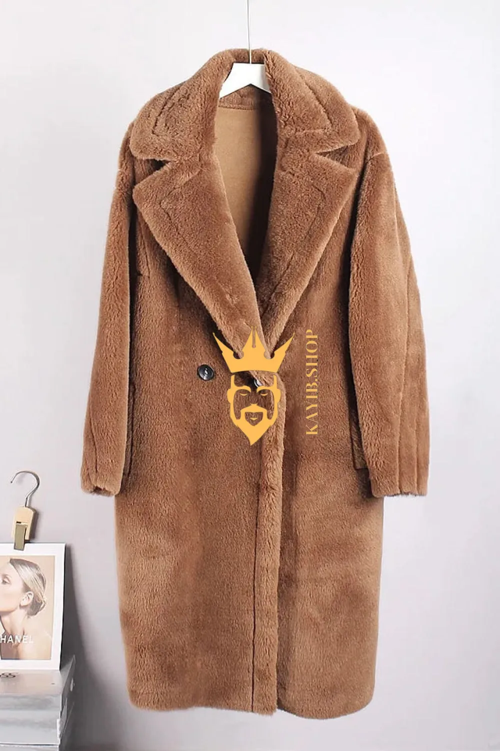 Unisex Teddy genuine wool sheepskin Luxury Coat - Stay Warm and Stylish in this Ethically Produced Fur Coat