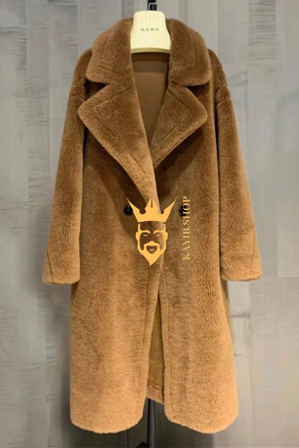 Unisex Teddy genuine wool sheepskin Luxury Coat - Stay Warm and Stylish in this Ethically Produced Fur Coat