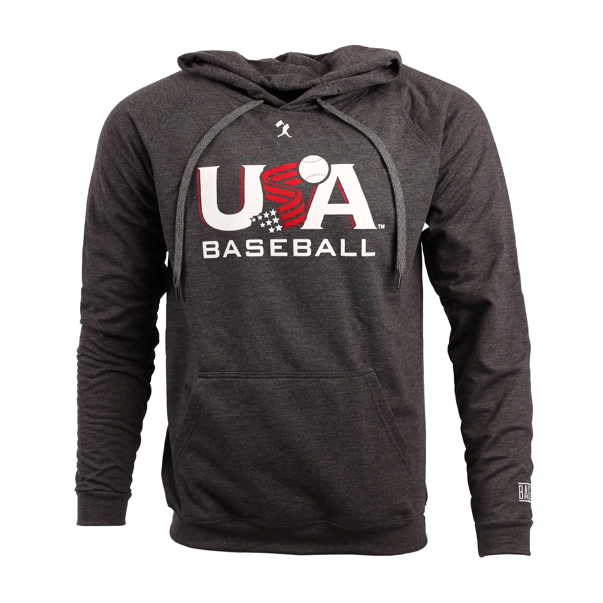 USA x Baseballism Grey Traditional Hoodie