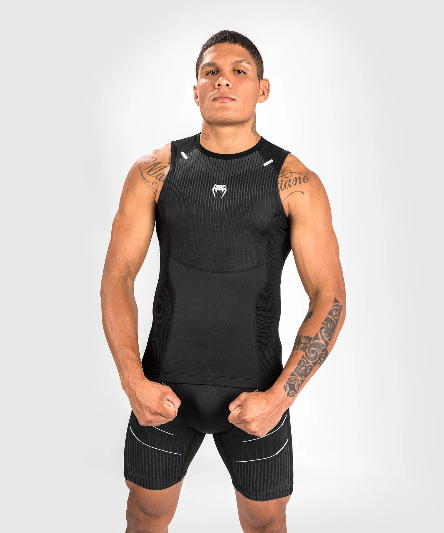 Venum Rashguard Sleevless Biomecha - Black/Grey