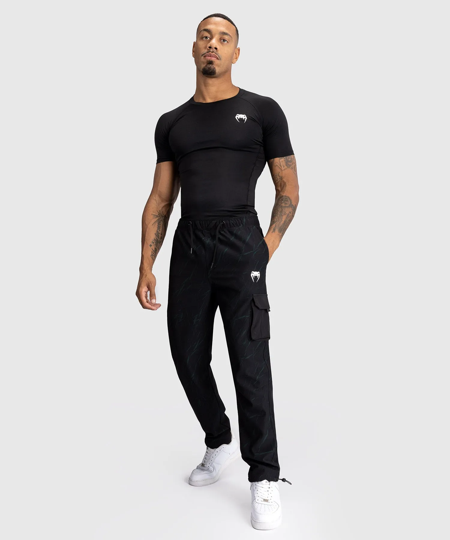 Venum Trooper Men's Tracksuit Pants - Black/Forest Green