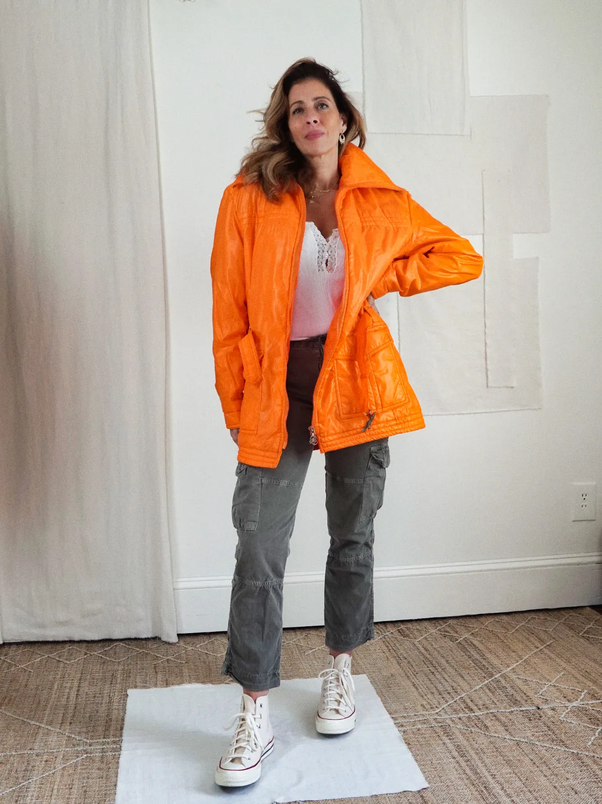 Vintage Sunset Orange Jacket