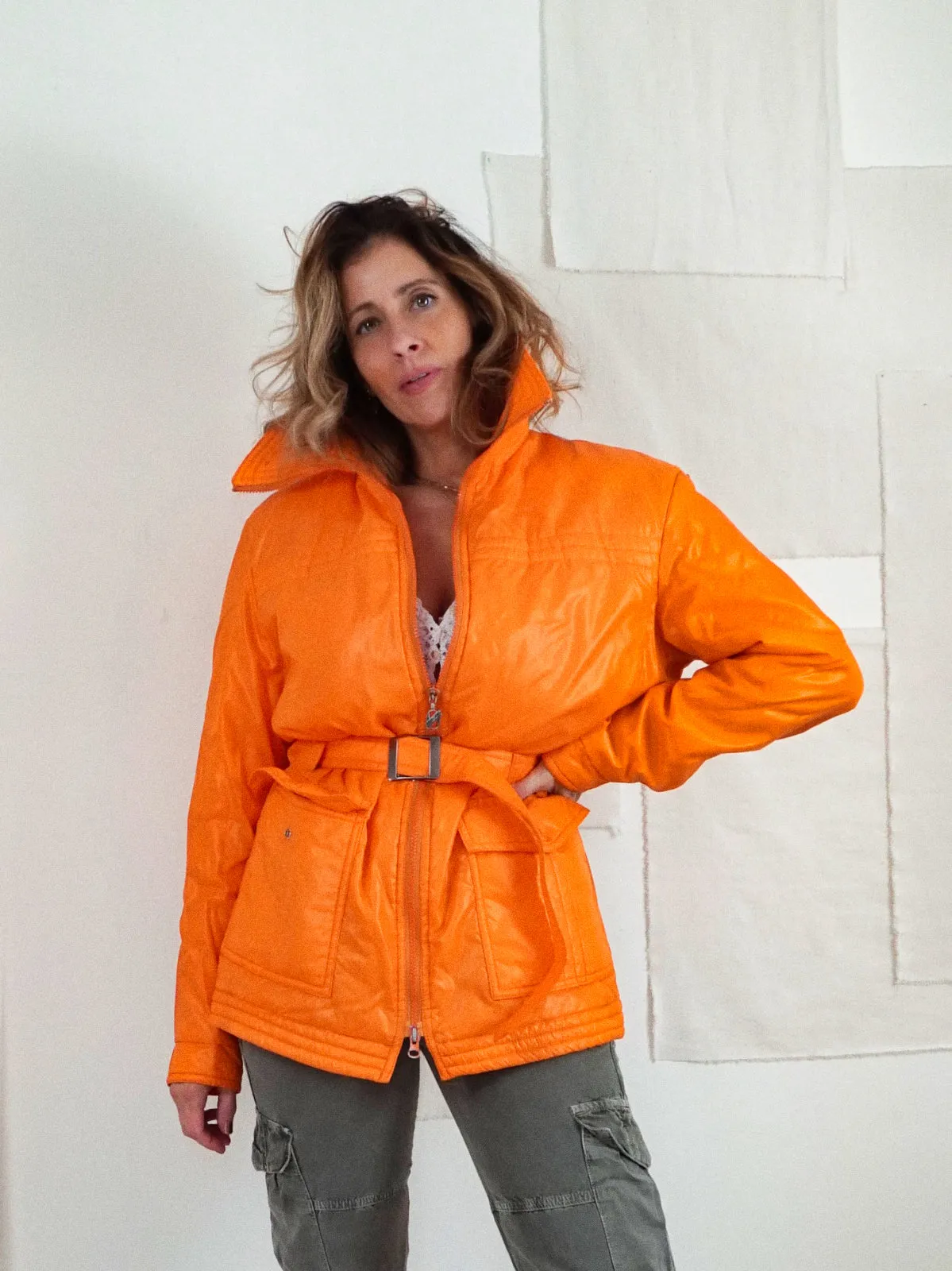 Vintage Sunset Orange Jacket