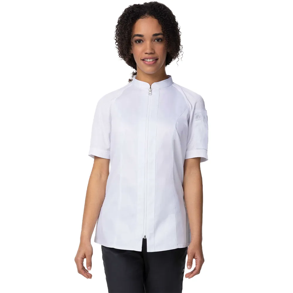 WOMEN ARCADIA CHEF COAT - White