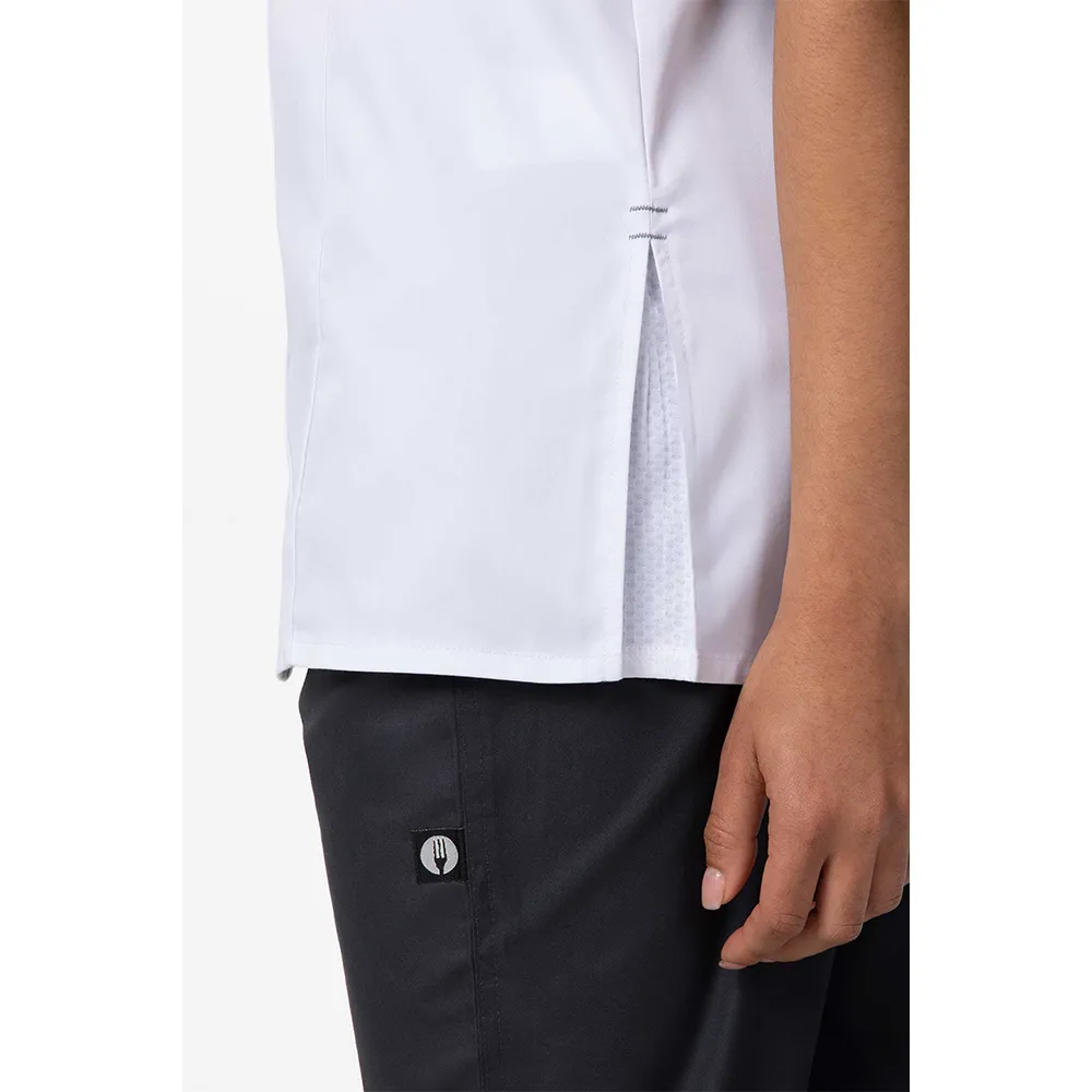 WOMEN ARCADIA CHEF COAT - White