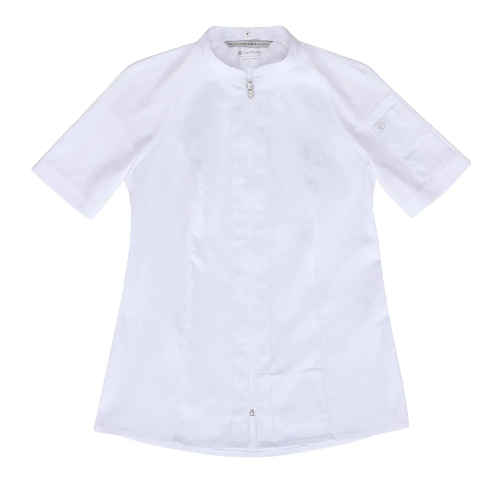 WOMEN ARCADIA CHEF COAT - White