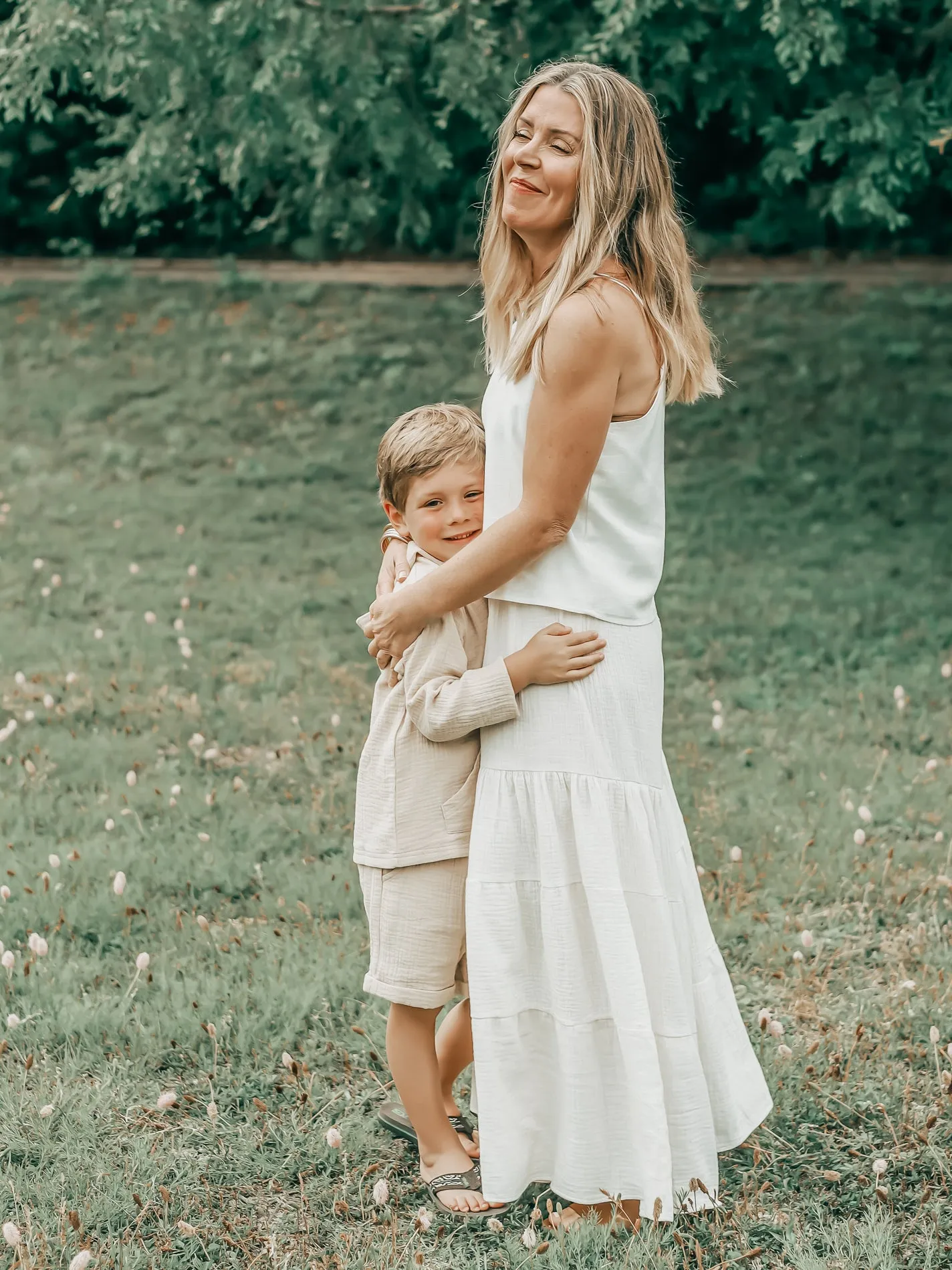 Women's Bella Maxi Pants (light ivory muslin)