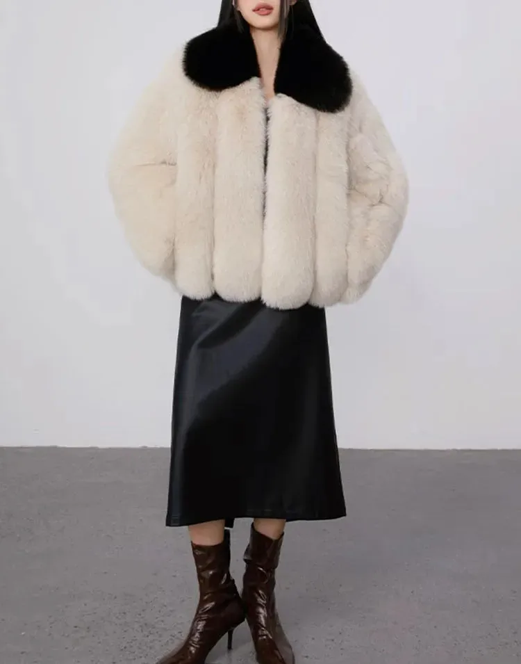 Women's Cozy Luxury Fluffy Faux Fur Coat