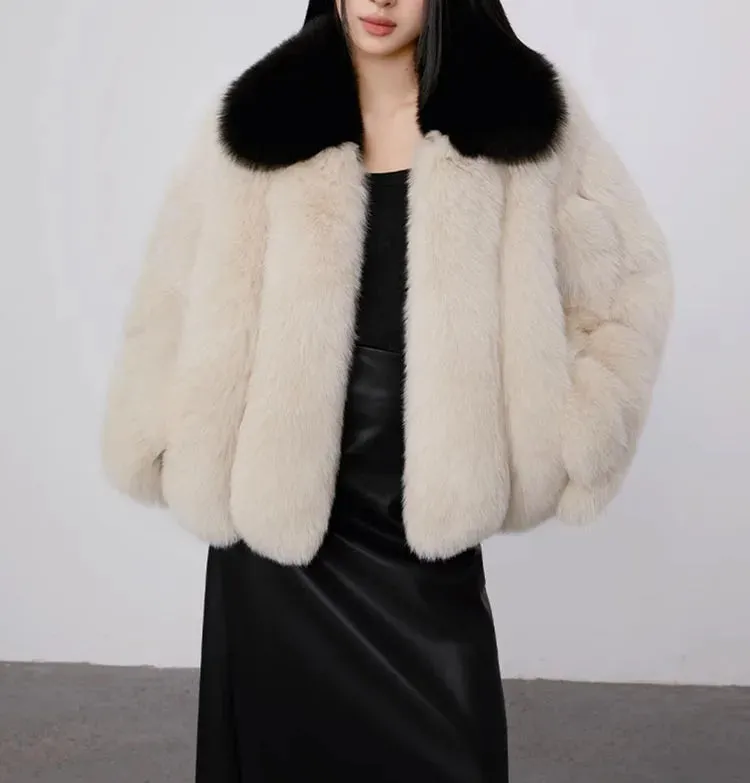 Women's Cozy Luxury Fluffy Faux Fur Coat