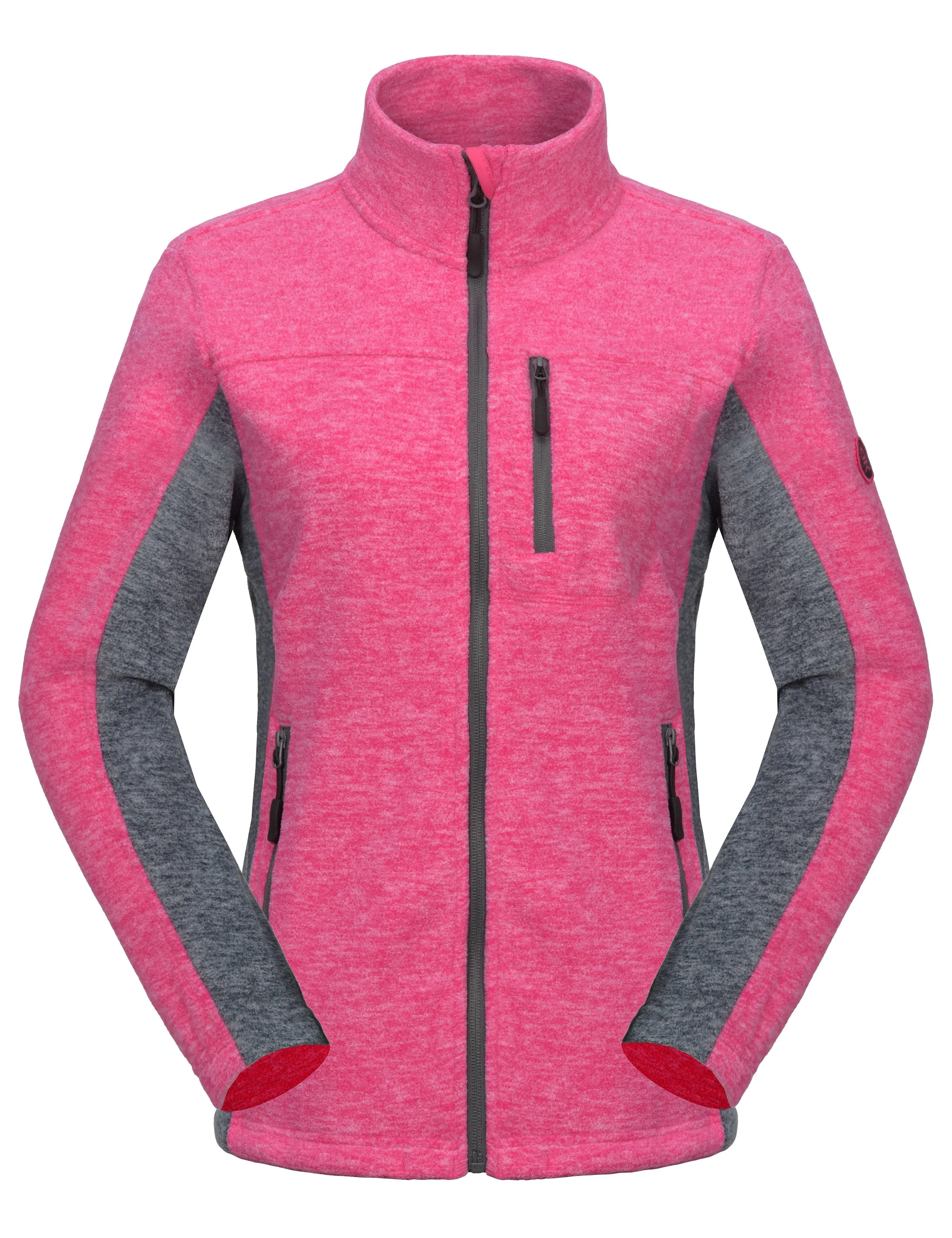 Women's Lightweight Recycled Polar Fleece Hiking Jacket