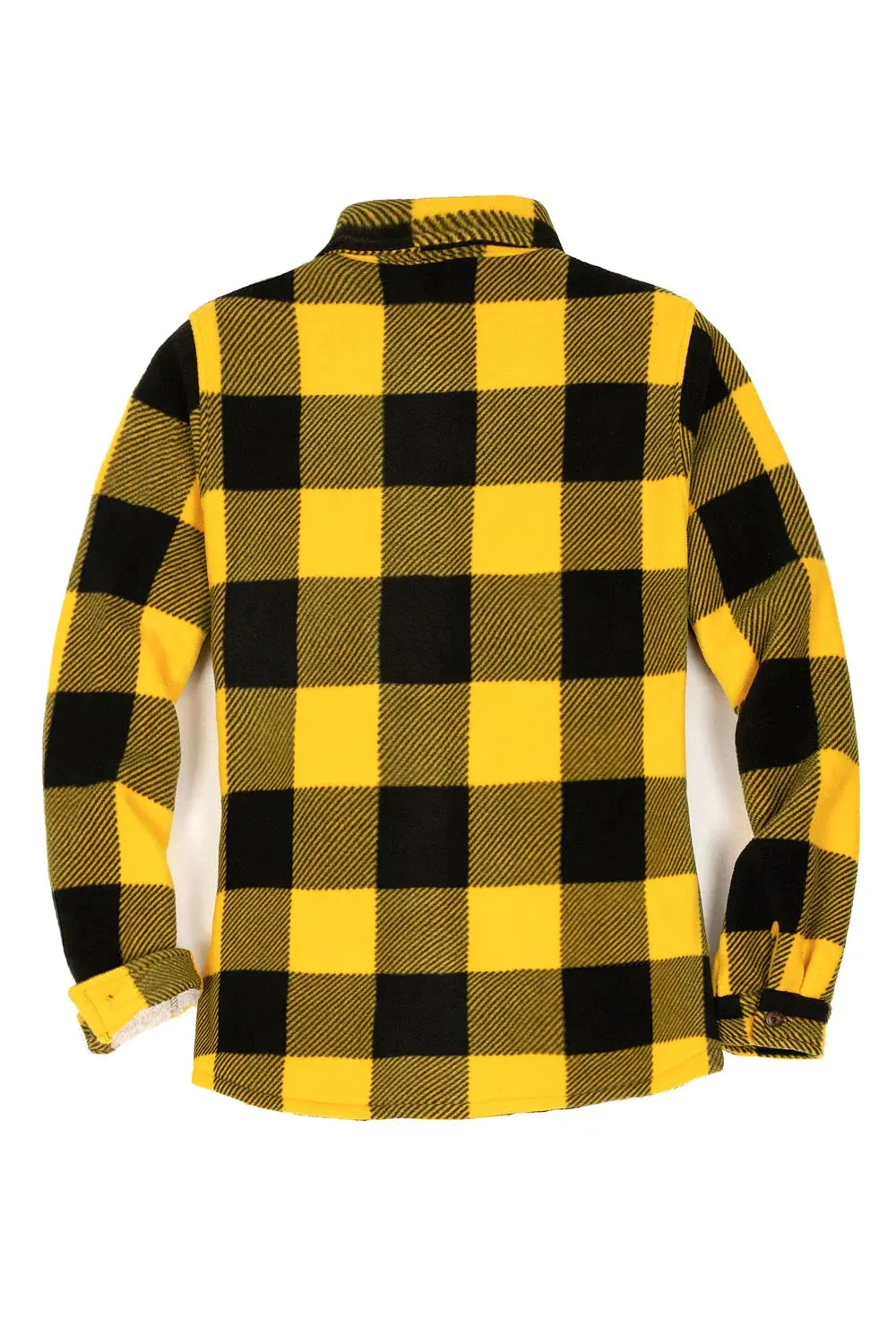 Women's Matching Family Button Up Yellow Plaid Jacket