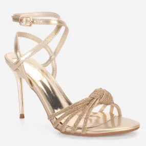 Women's "REEM" Shiny Stiletto Sandals