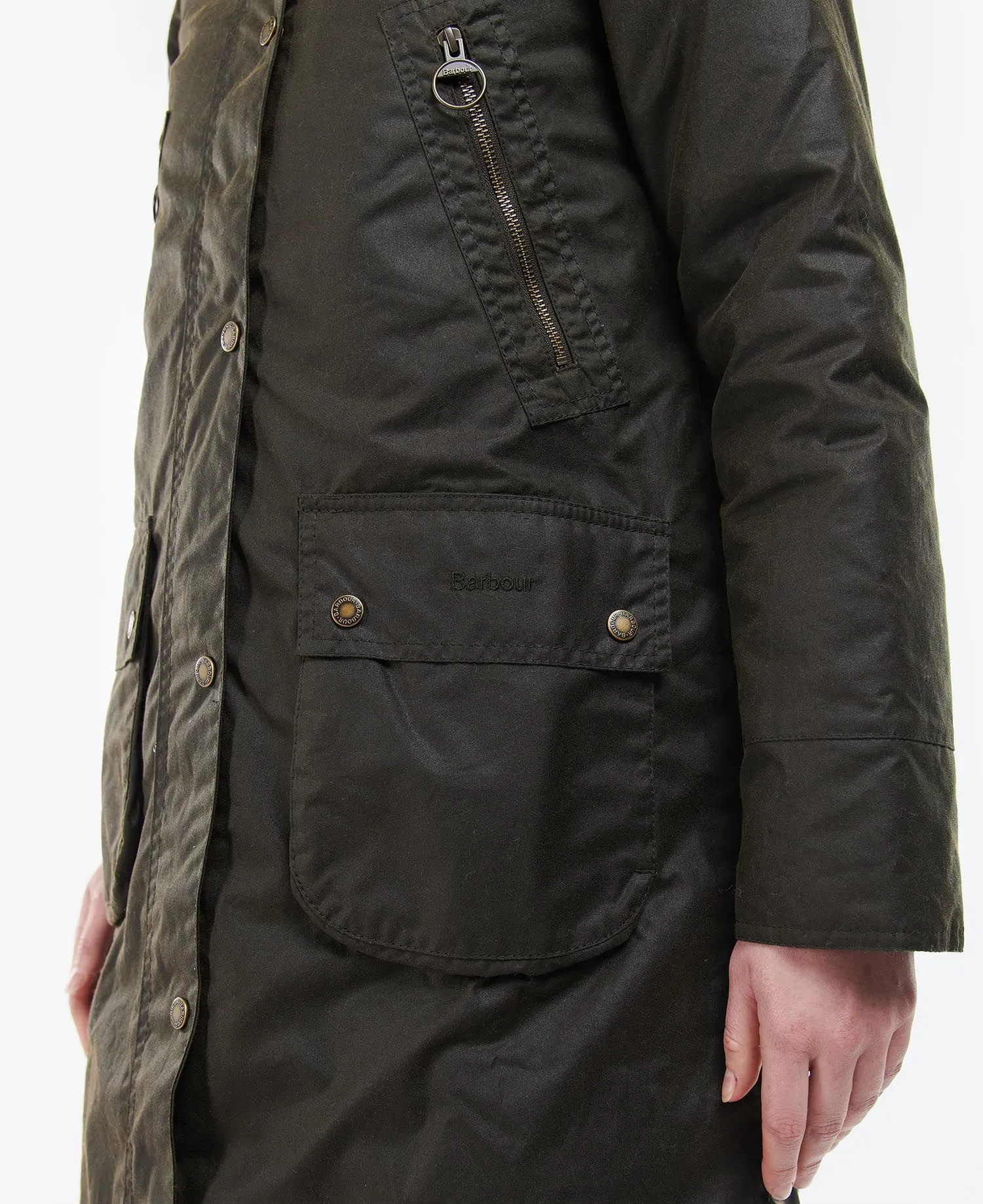 Women's Stavia Wax Jacket - Olive