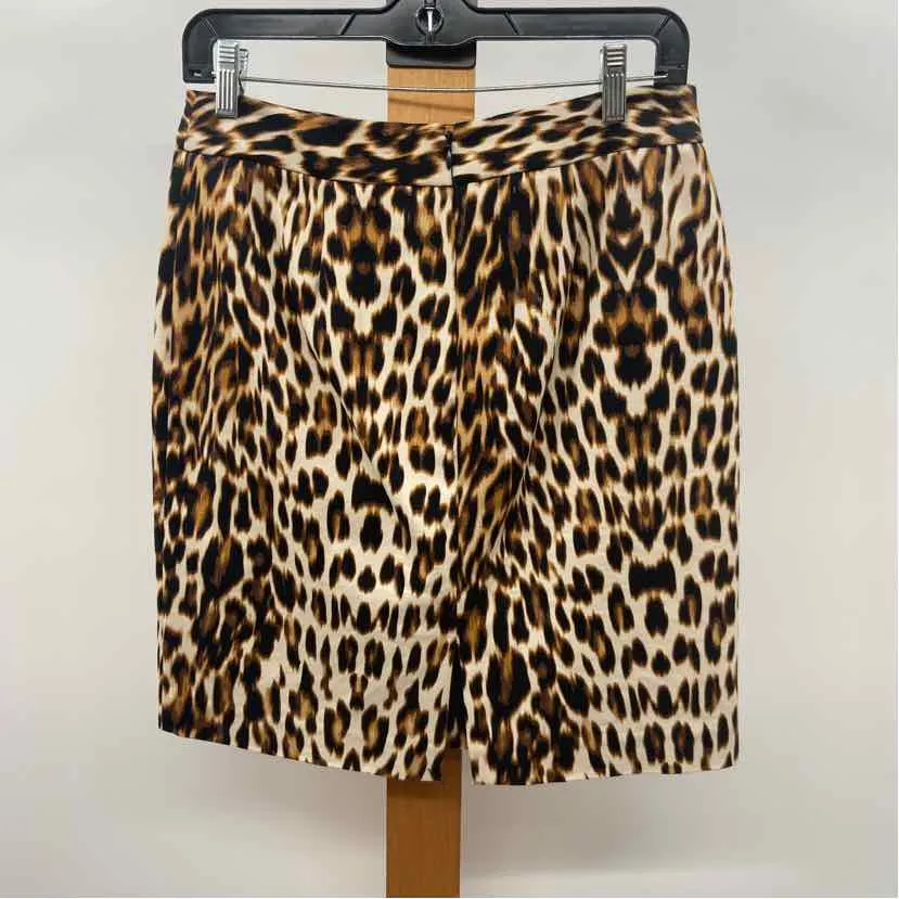 Worthington Women's Size 4 Tan Animal Print Skirt