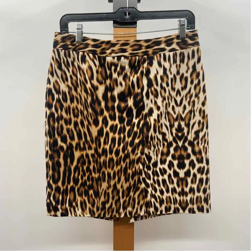 Worthington Women's Size 4 Tan Animal Print Skirt