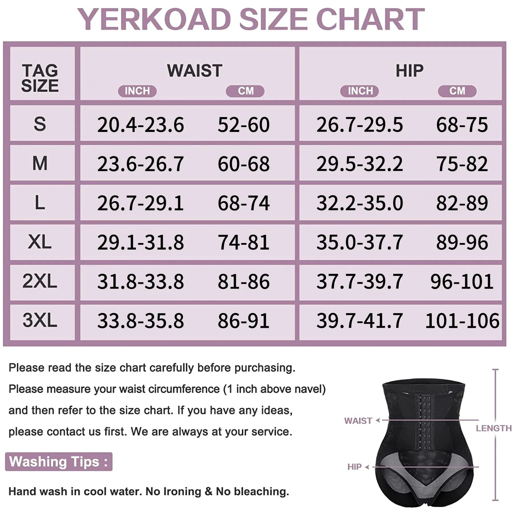 Yerkoad Tummy Control Panties for Women Shapewear Waist Trainer XXLarge Black